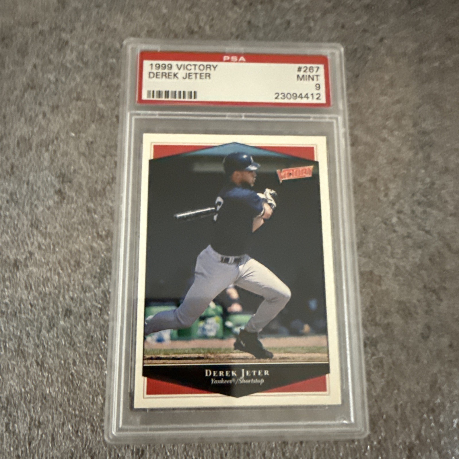 Derek Jeter 1999 Upper Deck Victory 267 PSA 9 Low Pop