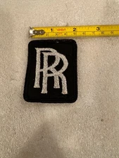 VINTAGE STYLE ROLLS ROYCE EMBROIDERED IRON-ON PATCH