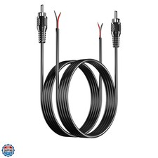 RCA to Speaker Wire Adapter, Speaker Bare Wire Cables to RCA Plugs Adapter Re...