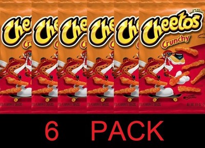 CHEETOS Crunchy Cheese Flavor Snack Curl Chips 8.5 oz Bag - 6 PACK