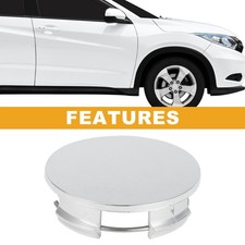 57mm2.24 Od Universal Wheel Hub Center Caps Auto Hub Covers Chrome Silver Tone