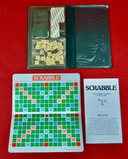 VINTAGE SCRABBLE TRAVEL EDITION - MAGNETIC BOARD GAME - COMPLETE & GOOD!