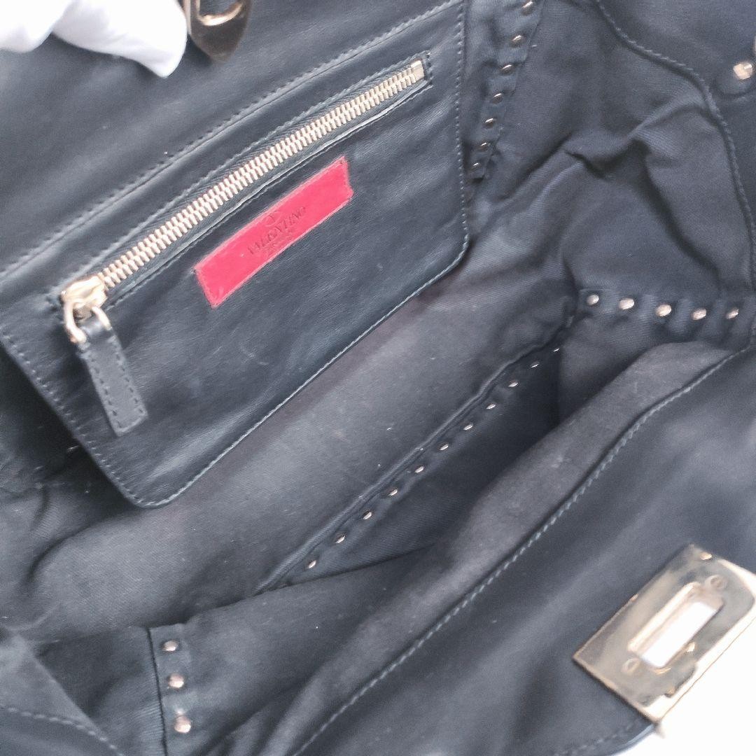 Valentino Garavani Black 2Way Shoulder Bag with Studs, Excellent Used Condition thumbnail 12