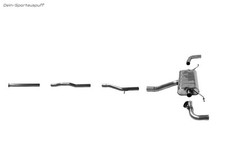 Bastuck Duplex Sportauspuffanlage ab Kat Volvo V90 Cross Country ab 2017 T5 T6