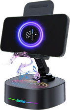 Bluetooth Speaker with Wireless Charging and Cell Phone Stand,Best Speaker Stand