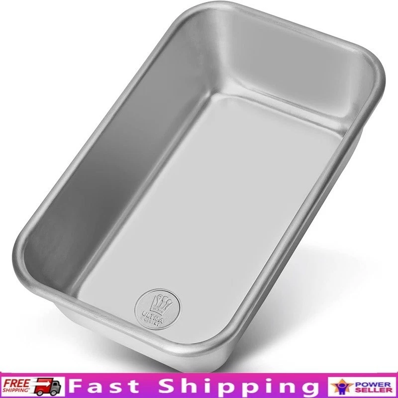Durable Aluminum Loaf Pan Oven Safe Even Baking Easy Clean Bakeware Essentials