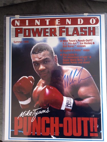 Mike Tyson signiertes Nintendo Punch Out 16x20 Foto RAD COA SELTEN - Bild 1 von 4