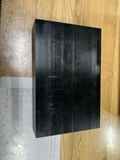 DELRIN (ACETAL) BLACK SHEET STOCK 1.8" X 6" X 9”