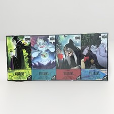 Disney Villains Collector's Puzzle 1000 Pieces 4 Pack Puzzle Collectors Set