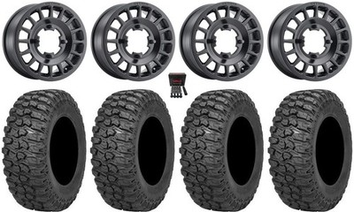Method 407 14'' Wheels Black 28'' Trail Saw 2.0 Tires Can-Am Maverick X3