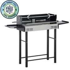 Outsunny BBQ Rotisserie Grill Roaster Charcoal Spit Roasting Machine Free Ship
