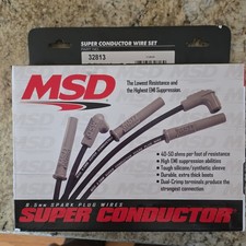 Msd 8.5mm Super Conductor Black Spark Plug Wire Set 32813
