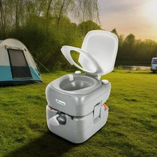 Portable Toilet 5.8 GAL Camping Travel Mobile Flush Porta Commode Potty Outdoor