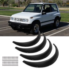 For Geo Tracker 1989-1997 4.5 Car Flexible Fender Flares Wheel Arch Body Kit Us For Geo Tracker 1989-1997 4.5 Car Flexible Fender Flares Wheel Arch Body Kit Us