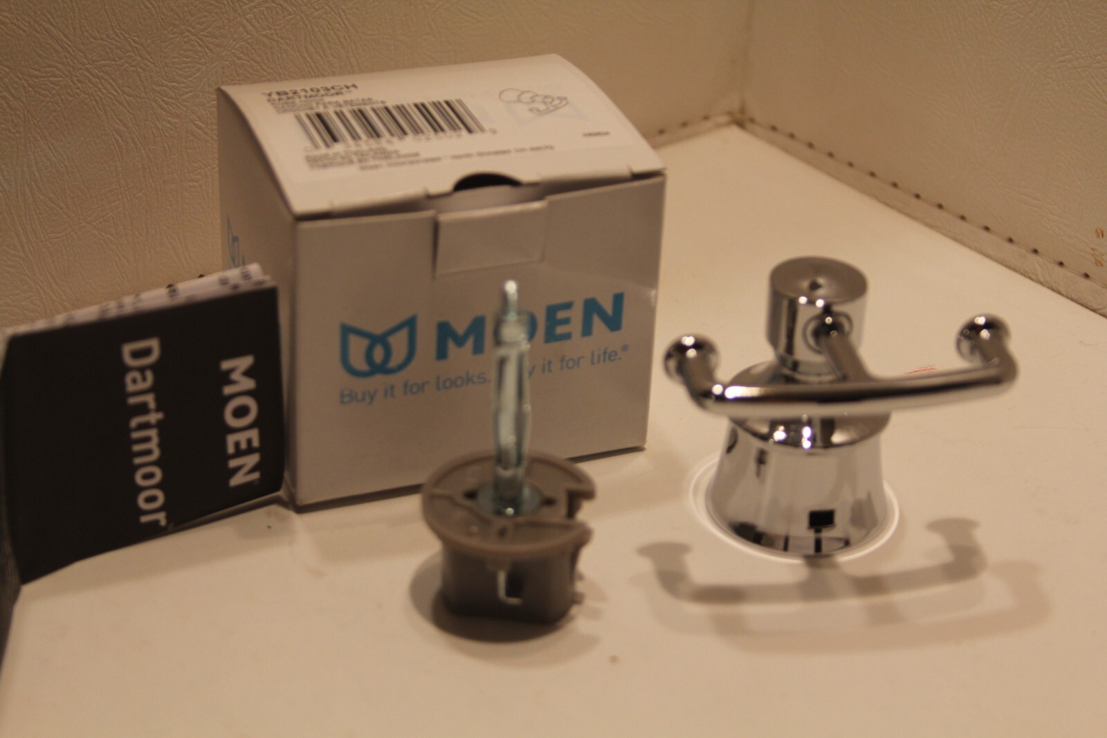 1 Moen Double Robe Hook Wall Door Hook YB2103Ch New NOS eBay