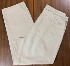 Vintage Polo Ralph Lauren Chino Pants Mens size 36 x 30 Pleated Khaki