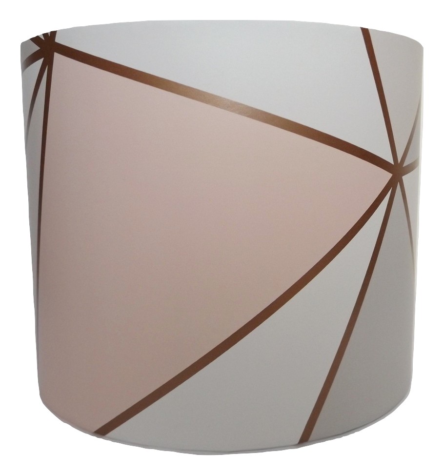 Geometric Lampshade Ceiling Pendant Light Shade Apex Rose Gold