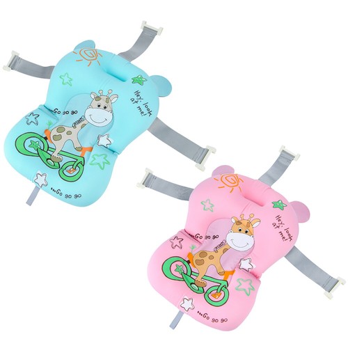 Carino Cuscino Bagno Neonato Supporto Sedile Antiscivolo Morbido per Neonato 0-12 Mesi - Foto 2 di 12