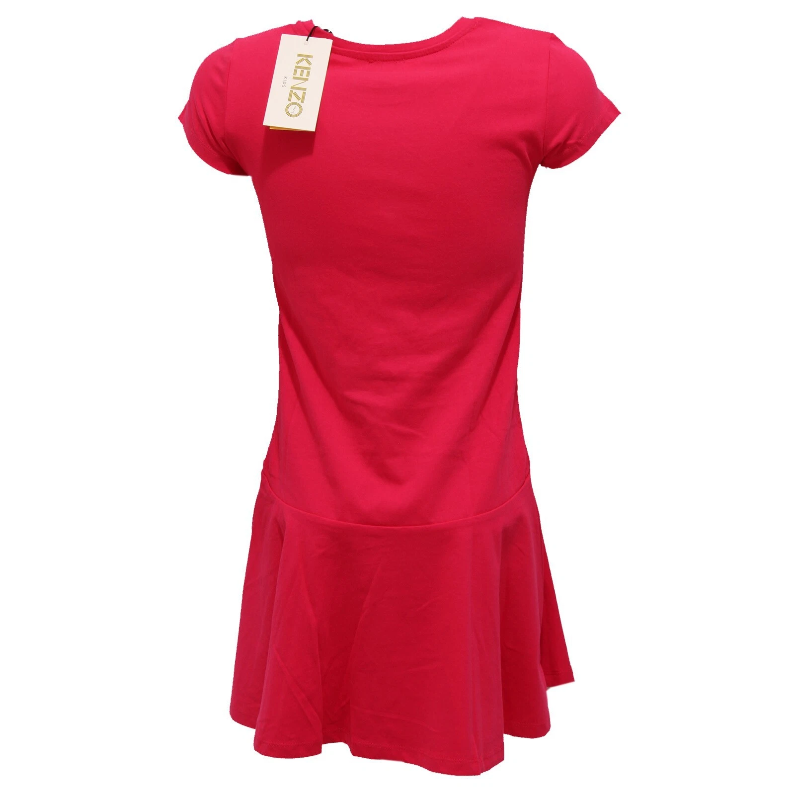 6646K abito bimba GIRL KENZO KIDS vestito cotton fuxia dress