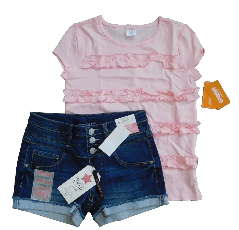 Gymboree Macys Girls 10/12 Tops Shorts Leggings 8-PC Lot NWT - Image 3 of 4