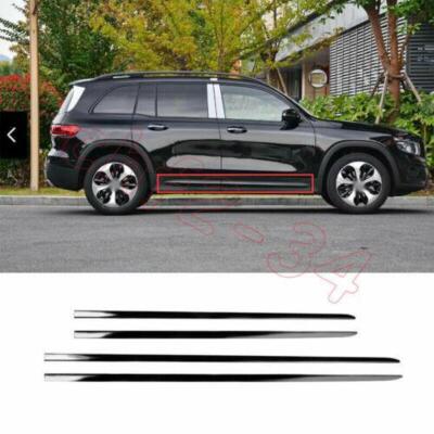 Fit For Benz GLB 2020-2022 Black titanium Car Door Guard Molding Strip Trim 4PCS