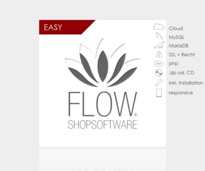 FLOW Shopsoftware EASY - flexibles Responsive Design Shopsysteme Webshop