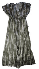 CUPSHE Women's Kimono Cover Up Open Front Loose Fit Large, Green Stripes