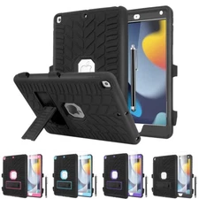 For iPad 9th 8th 7th Gen 10.2 in Case Military Shockproof Heavy Duty Stand Cover