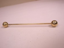 2-5/16" Screw-on Ball Ends Vintage Collar Bar L496