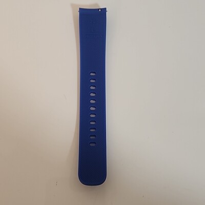 Genuine Samsung Gear Sport Band OEM Blue Silicone Strap 20mm - Large Piece Only