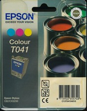 Epson Genuine T041 Colour Cartridge. BNIB / Sealed.