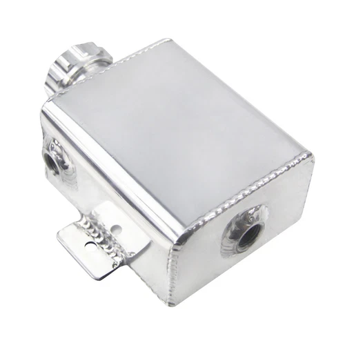 Aluminum 1235ml Overflow Tank Bottle Coolant Expansion Catch Can Tank Billet Cap - Picture 8 of 11