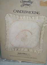 Candamar Designs Candlewicking Sea Shells Pillow Something Special Fast Shipping