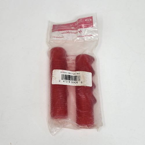 VINTAGE HUNT WILDE FLEXON RED BICYCLE BIKE GRIPS ORIGINAL 7/8" BAR SIZE NOS NEW - Picture 4 of 4