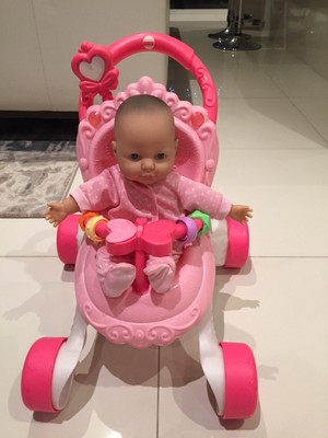 fisher price mummy stroll along walker