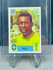 PELE Panini FIFA 1970 Mexico World Cup Story Sticker BRAZIL 38 NEW - NOT SONRICS