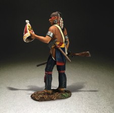 BRITAINS AMERICAN REVOLUTIONARY WAR 16062 WOODLAND INDIAN WITH SOUVINER BRITISH