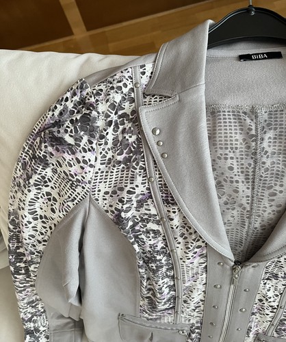 Biba Jacke grau weiß Gr. 40 - Top Zustand - Bild 4 von 11