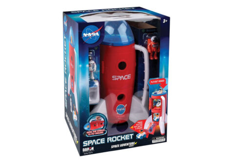 Space Rocket Adventure Toy - Lights & Sounds, 2 Astronauts, Junior Rover