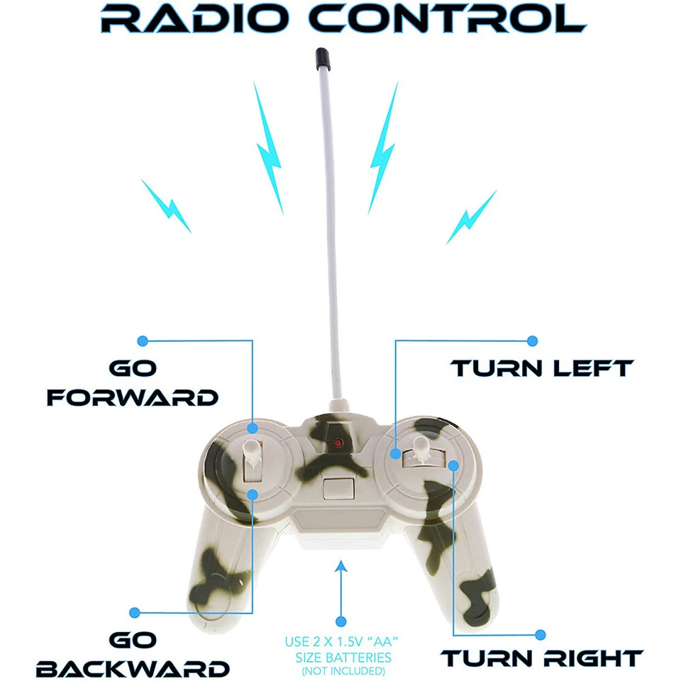 Remote Control Camouflage Pattern Battle Tank Toy Car For Kids Christmas Gift - Image 4 of 4
