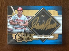 2022 Topps Five Star JOHNNY BENCH Golden Graphs /20 Gold Ink Autograph