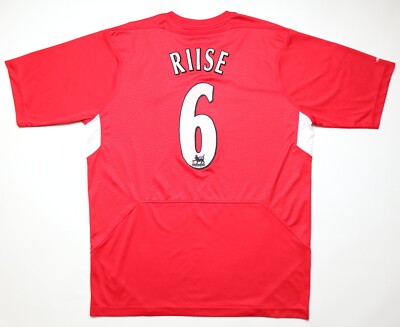 LIVERPOOL FC 2004/2006 HOME RIISE #6 FOOTBALL SHIRT SOCCER