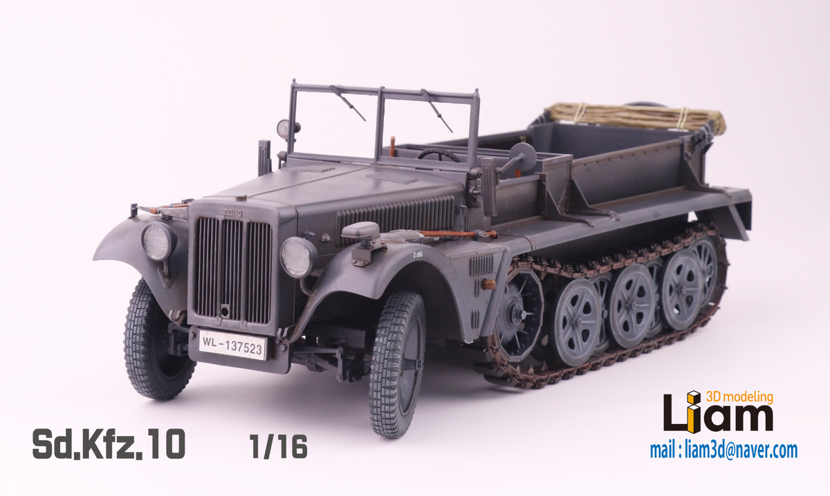 テスト6 1/16 scale Sd.Kfz.10 German WWII 3d printed kit | eBay