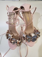 Fashion Nova Los Angeles clear heels upper tan color .size 7 new without box