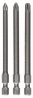 5X Bosch Schrauberbit-Set Extra-Hart, 3-Teilig, PZ1, PZ2, PZ3, 89 Mm
