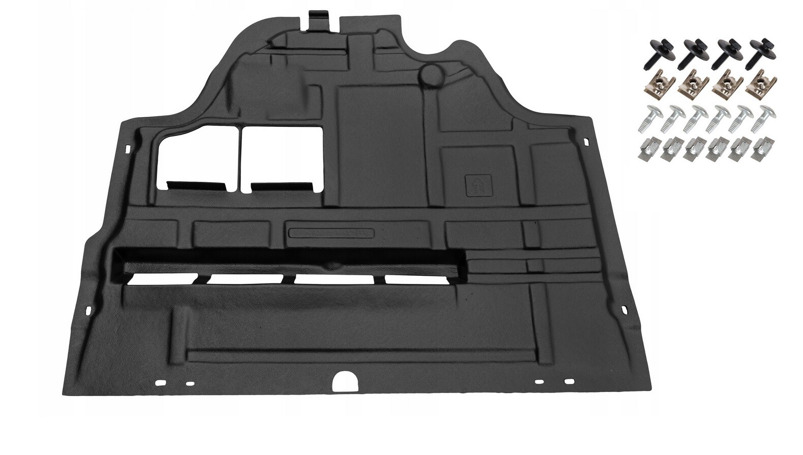 Cache sous moteur Renault Trafic 2 pour versions 2001-2007 en plastique noir