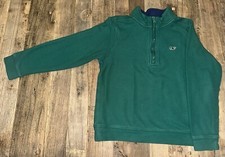 Vineyard Vines Boys Green 1/4 Zip Pullover Size 6