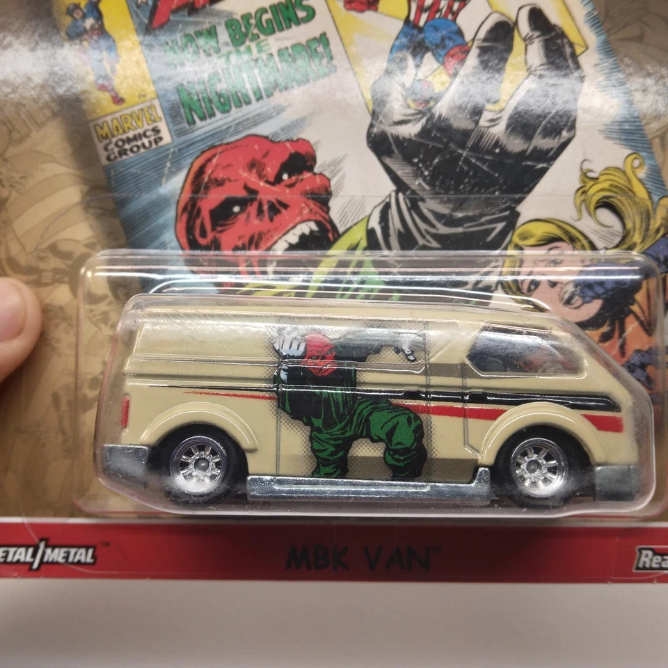Hot Wheels Premium MBK Van Marvel Series 2/5 Real Riders - Image 2 of 4