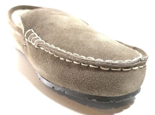 Clarks Men\'s Suede Flannel-Lined Slippers Sage - Medium Amazon.com | Clarks Men main image 4