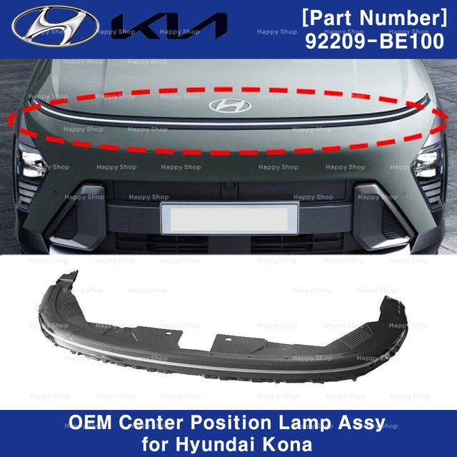 92209BE100 Front Center LED Daytime Running Light for Hyundai Kona 2024-2025